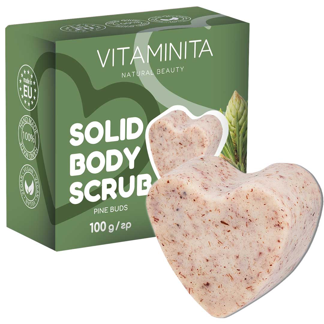 Festes Körperpeeling Kiefernspitzen